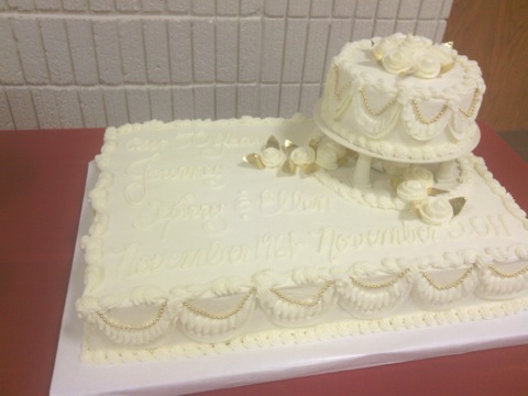 Tier Sheet Cakes with Round Top Tier Sheet Cakes with Round Top