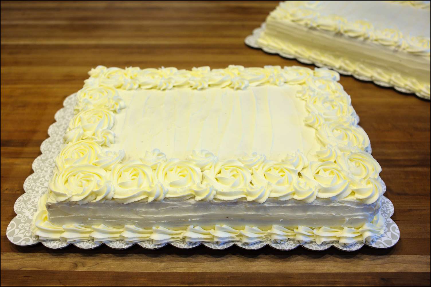 Tiered Rosette Wedding Cake Tiered Rosette Wedding Cake