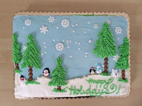 Winter Sheet Cake Winter Sheet Cake
