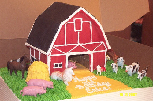 Barn Birthday Cake Barn Birthday Cake