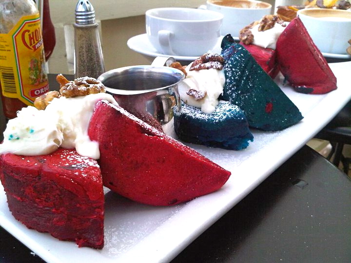 6 Photos of Blue Velvet Pancakes 6 Photos of Blue Velvet Pancakes