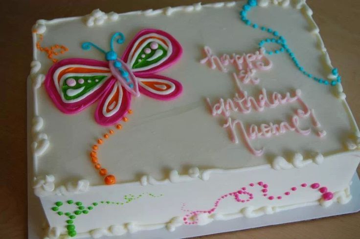Butterfly Birthday Sheet Cakes Butterfly Birthday Sheet Cakes