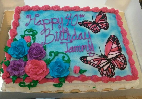Butterfly Birthday Sheet Cakes Butterfly Birthday Sheet Cakes