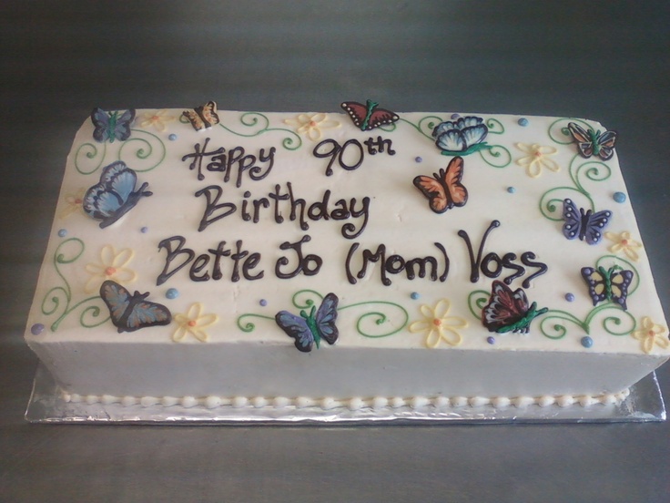 Butterfly Sheet Cake Butterfly Sheet Cake