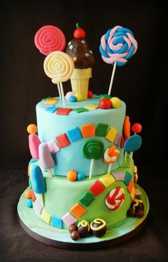 Candy Land Baby Shower Cake Candy Land Baby Shower Cake