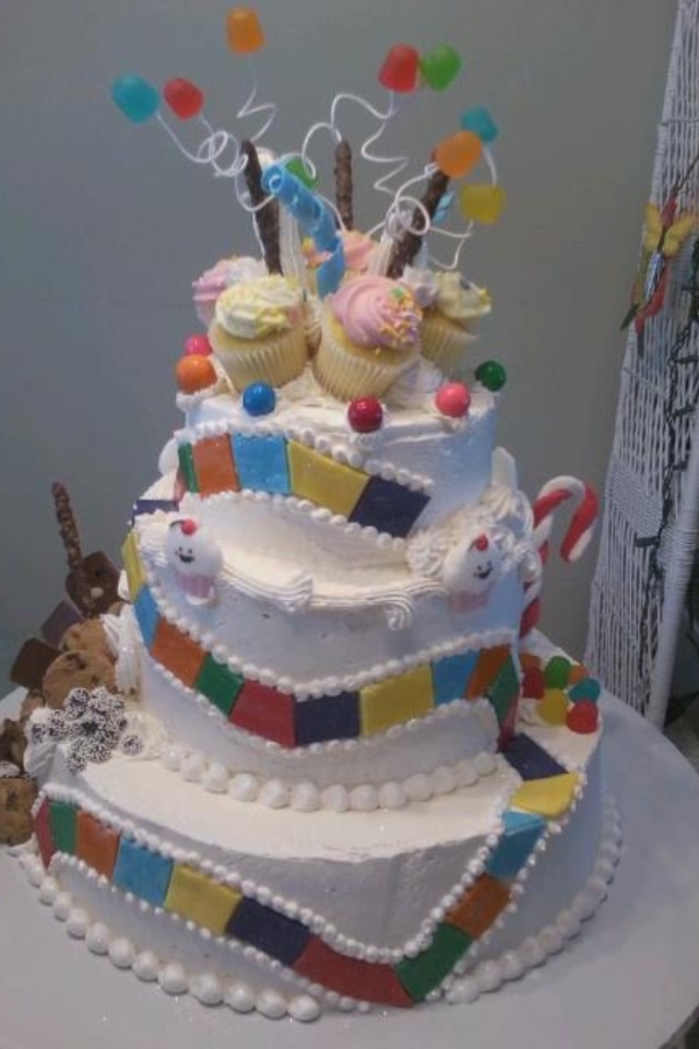 Candy Land Baby Shower Cake Candy Land Baby Shower Cake
