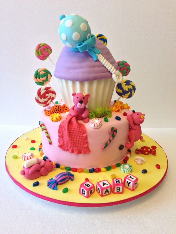Candy Themed Baby Shower Cake Candy Themed Baby Shower Cake