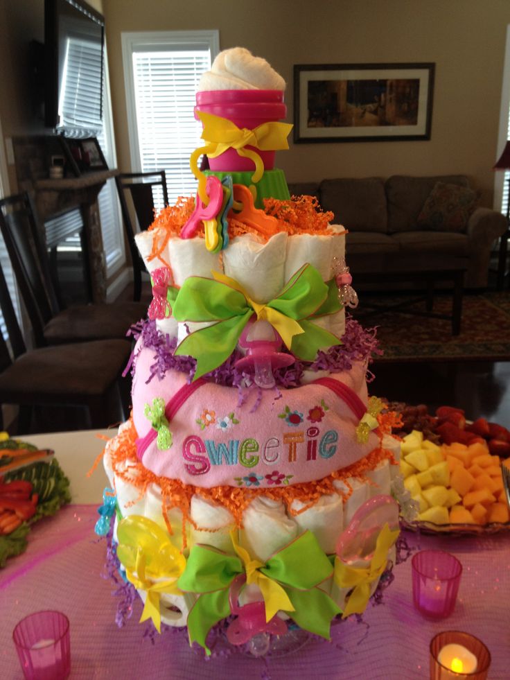 Candy Themed Diaper Cake Candy Themed Diaper Cake