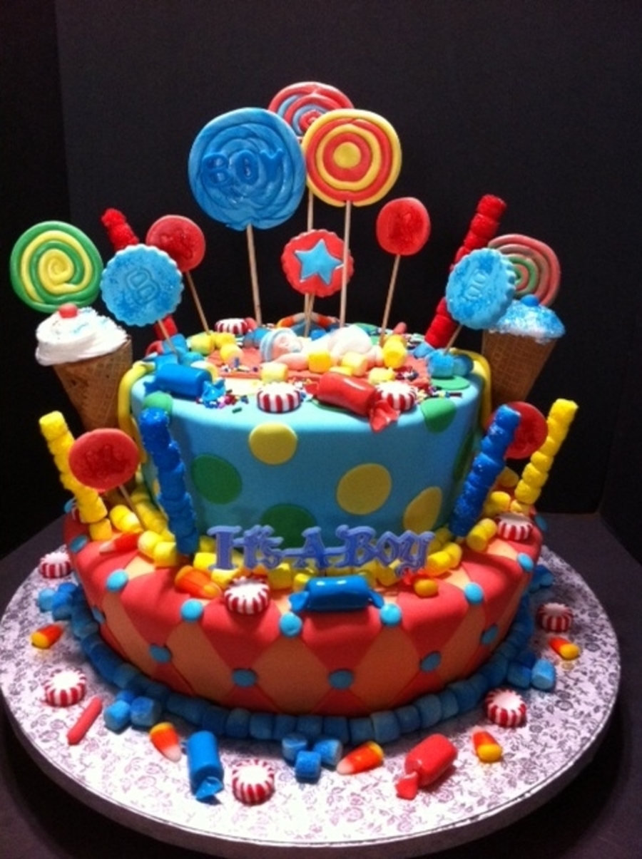 Candyland Baby Shower Cake Candyland Baby Shower Cake