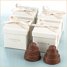 Godiva Chocolate Wedding Cake Favors Godiva Chocolate Wedding Cake Favors