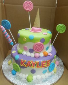 Ice Cream Themed Cake Ice Cream Themed Cake