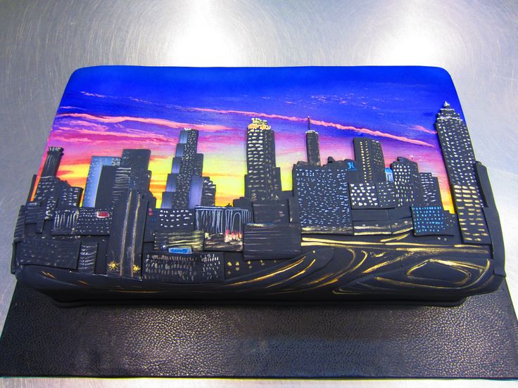 New York City Skyline Cake New York City Skyline Cake