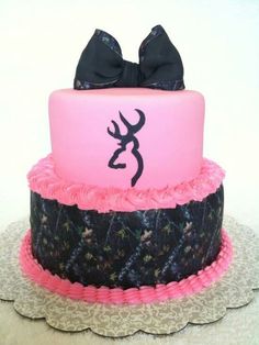 Pink Camo Browning Cake Pink Camo Browning Cake