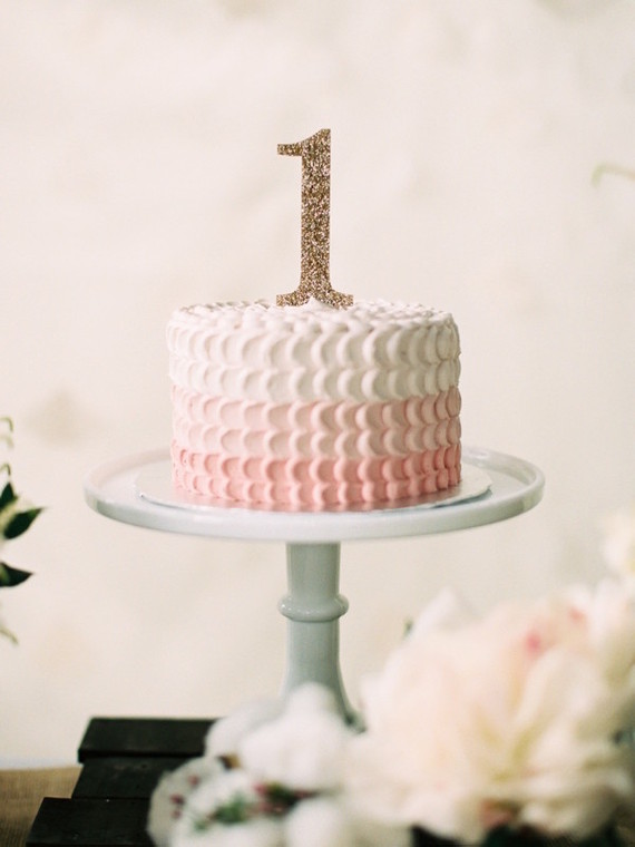 Pink First Birthday Cake Pink First Birthday Cake