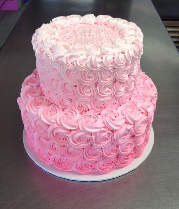 Pink Tier Birthday Cake Pink Tier Birthday Cake