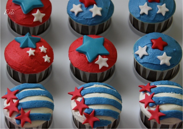 4th of July Cupcake Cake