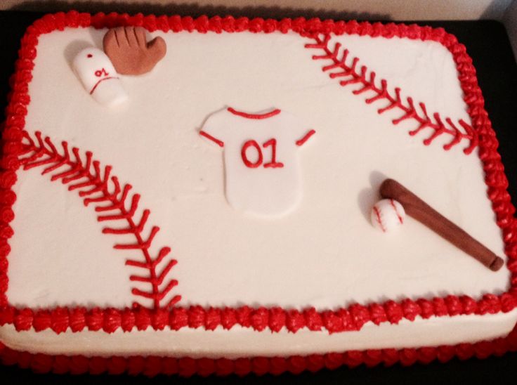 Baseball Sheet Cake Baseball Sheet Cake