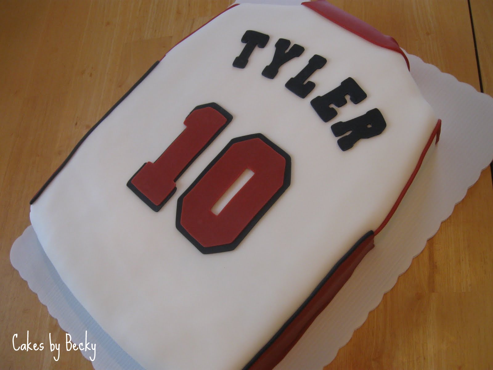 Basketball Jersey Cake