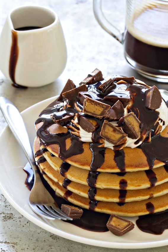 Chocolate Peanut Butter Pancakes Chocolate Peanut Butter Pancakes
