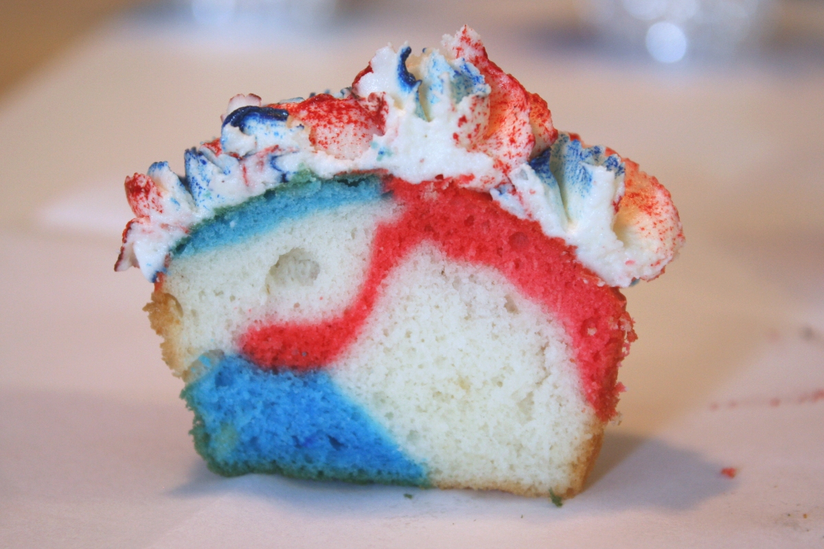 Cute Fourth of July Cupcakes