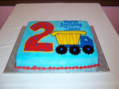 Dump Truck Birthday Sheet Cake Dump Truck Birthday Sheet Cake