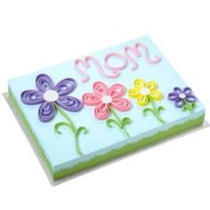 Flower Sheet Cake Designs