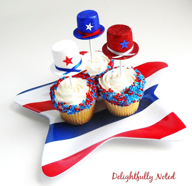 July 4th Cute Cupcakes