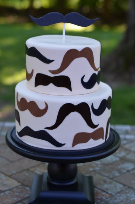 Mustache Cake