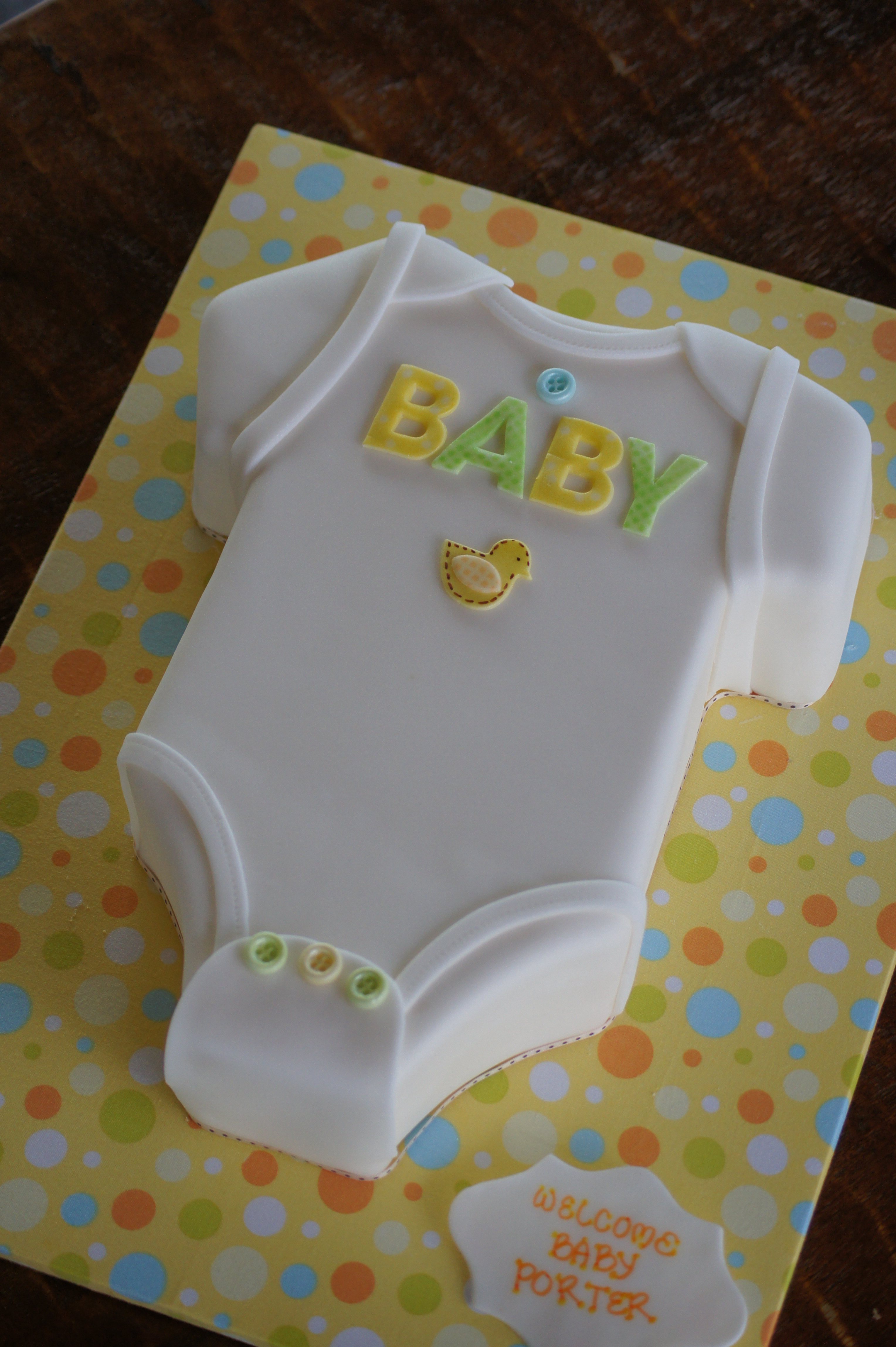 Onesie Baby Shower Cake Onesie Baby Shower Cake