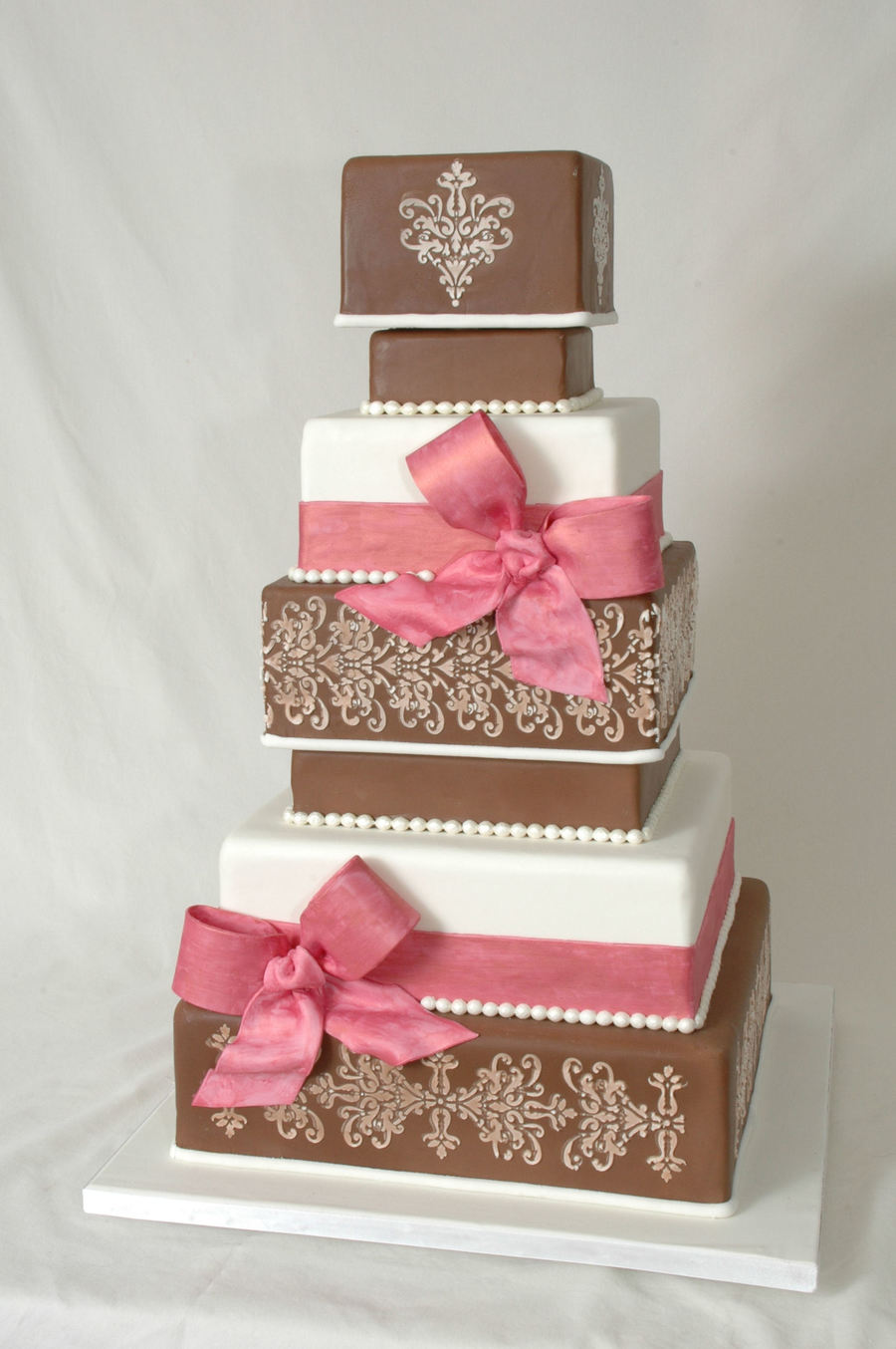 Pink Square Wedding Cake Pink Square Wedding Cake