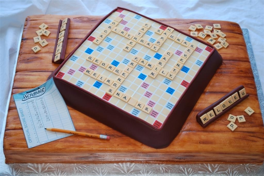 Scrabble Cake Scrabble Cake