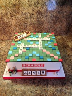 Scrabble Themed Cake Scrabble Themed Cake
