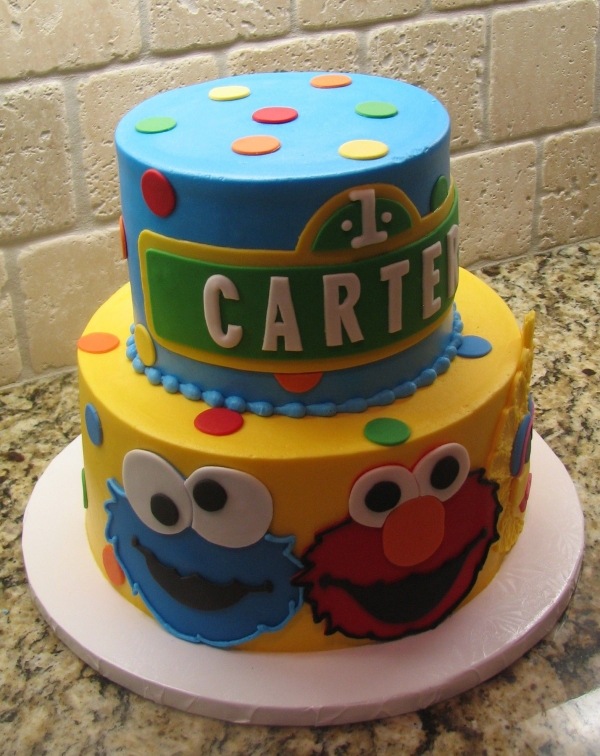 Sesame Street 1st Birthday Cake Sesame Street 1st Birthday Cake