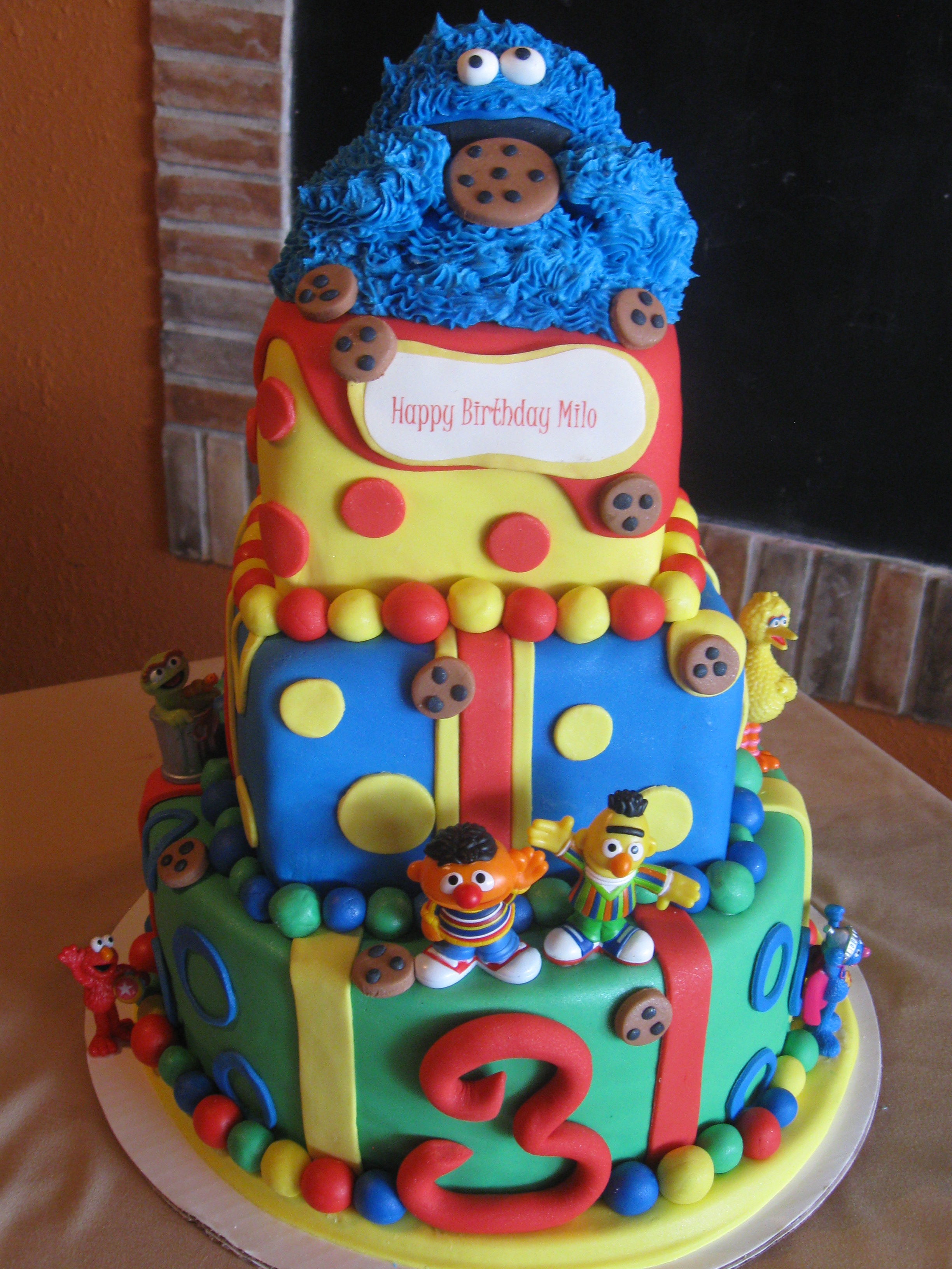 Sesame Street Birthday Cake Sesame Street Birthday Cake