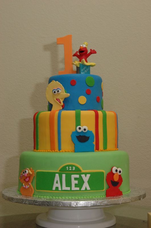 Sesame Street Birthday Cake Sesame Street Birthday Cake