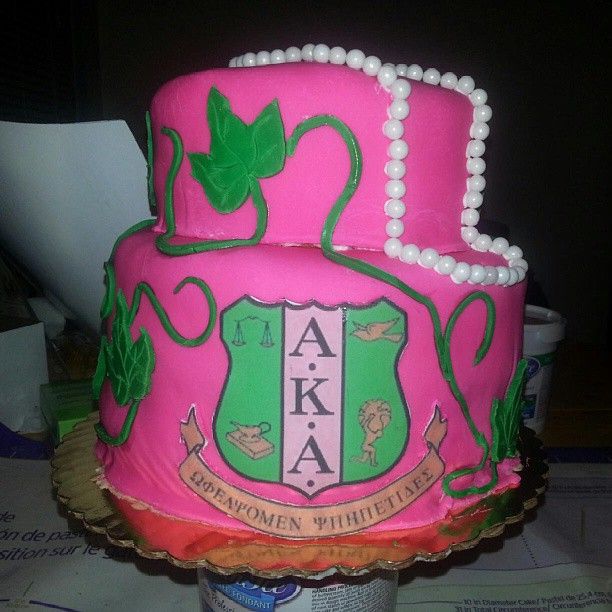 AKA Sorority Birthday Cake