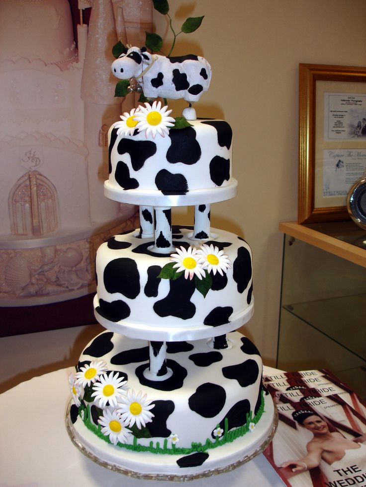 Cow Print Wedding Cake Cow Print Wedding Cake