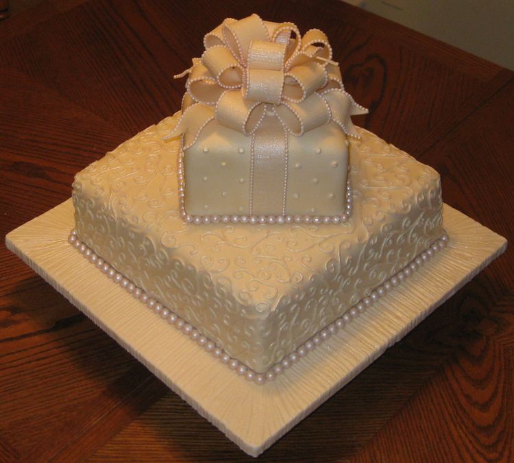Elegant Bridal Shower Cake Elegant Bridal Shower Cake