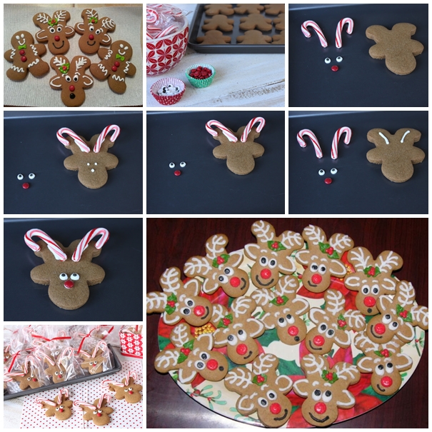 Gingerbread Men Reindeer Cookies Gingerbread Men Reindeer Cookies