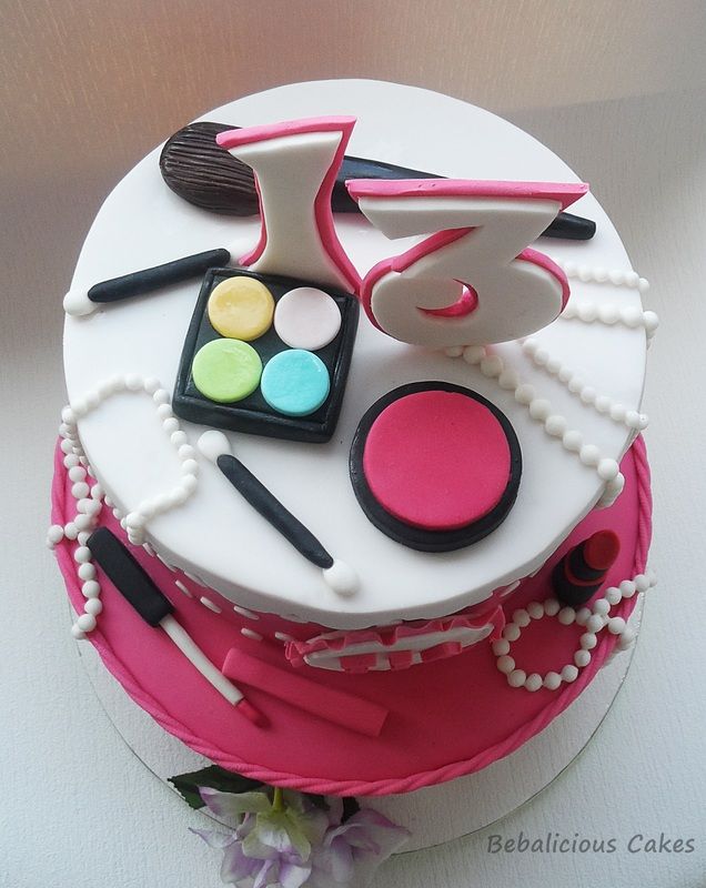 13th birthday cake makeup