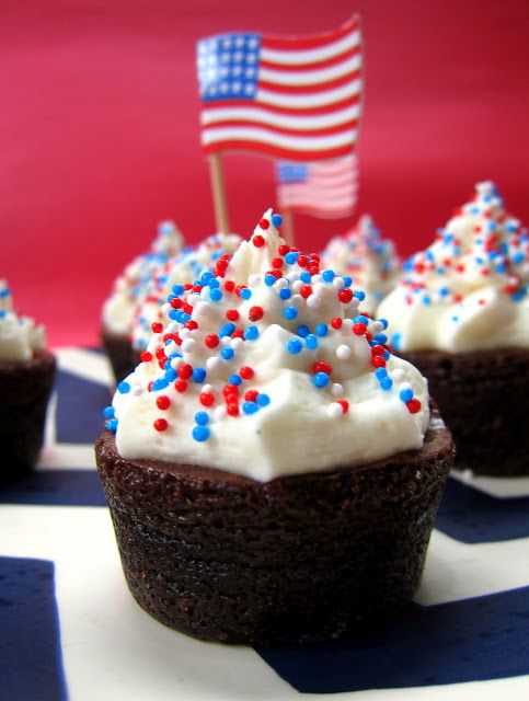 Patriotic Brownie Bites