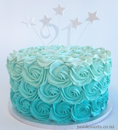 Purple and Teal Birthday Cake Purple and Teal Birthday Cake