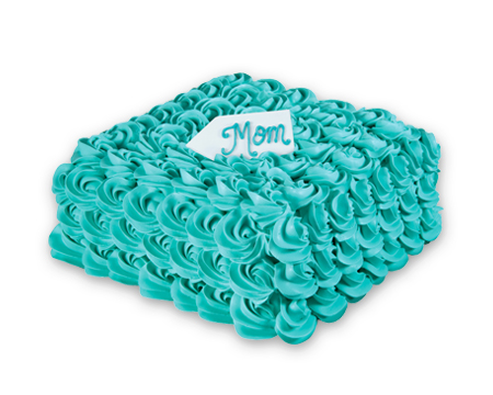 Teal Rosette Cake Baskin-Robbins Teal Rosette Cake Baskin-Robbins