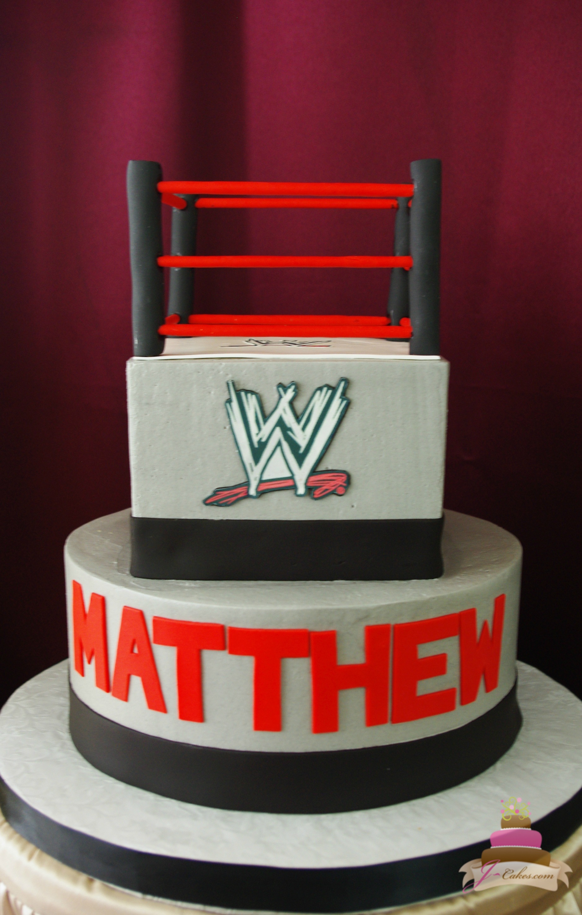 Wrestling Theme Birthday Cake Wrestling Theme Birthday Cake