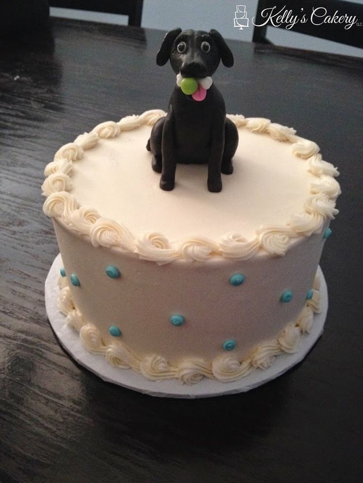 Black Lab Birthday Cake Black Lab Birthday Cake
