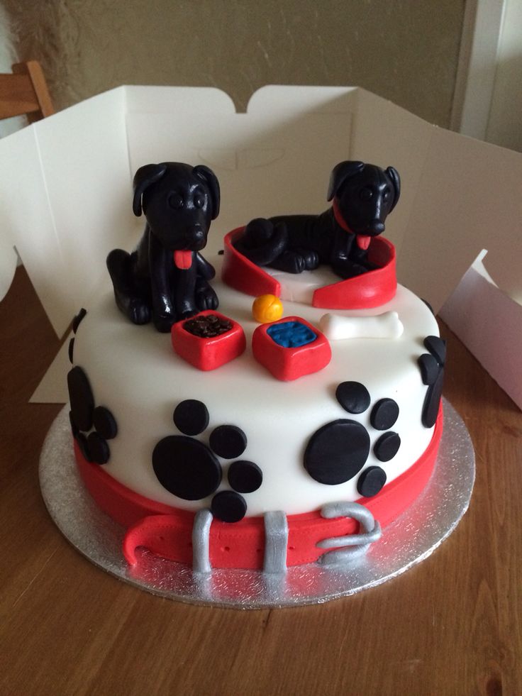 Black Lab Dog Birthday Cake Black Lab Dog Birthday Cake