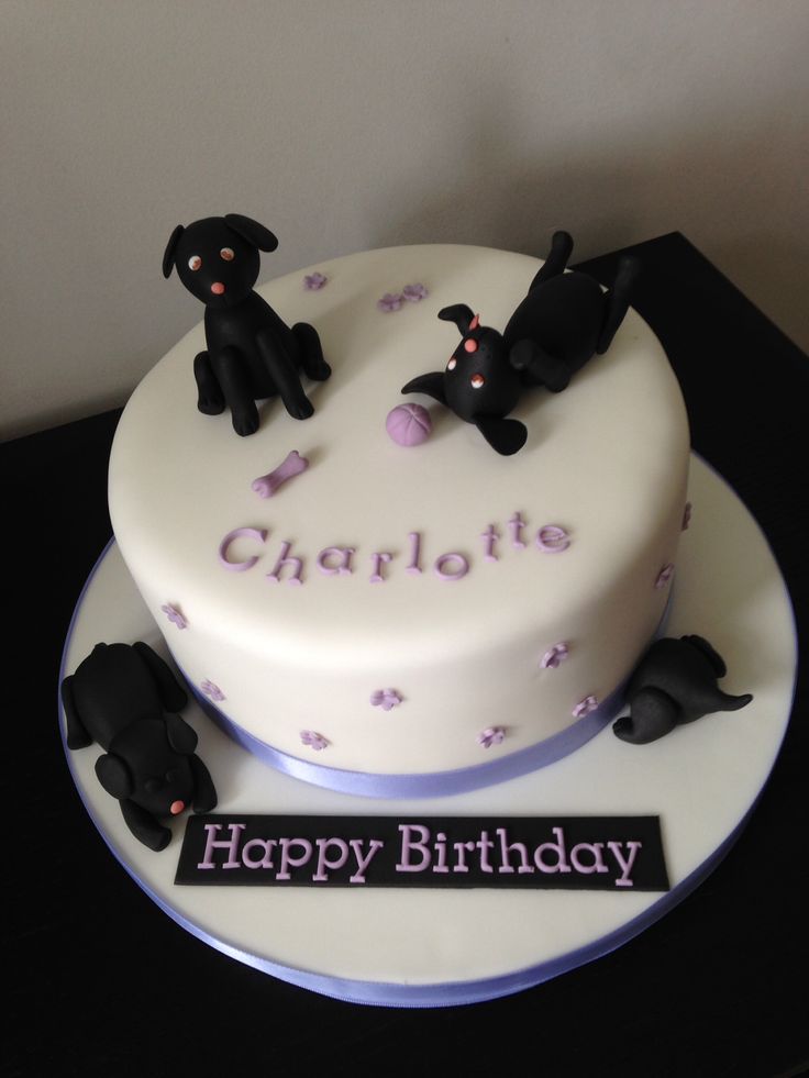 Black Lab Puppies Birthday Cake Black Lab Puppies Birthday Cake