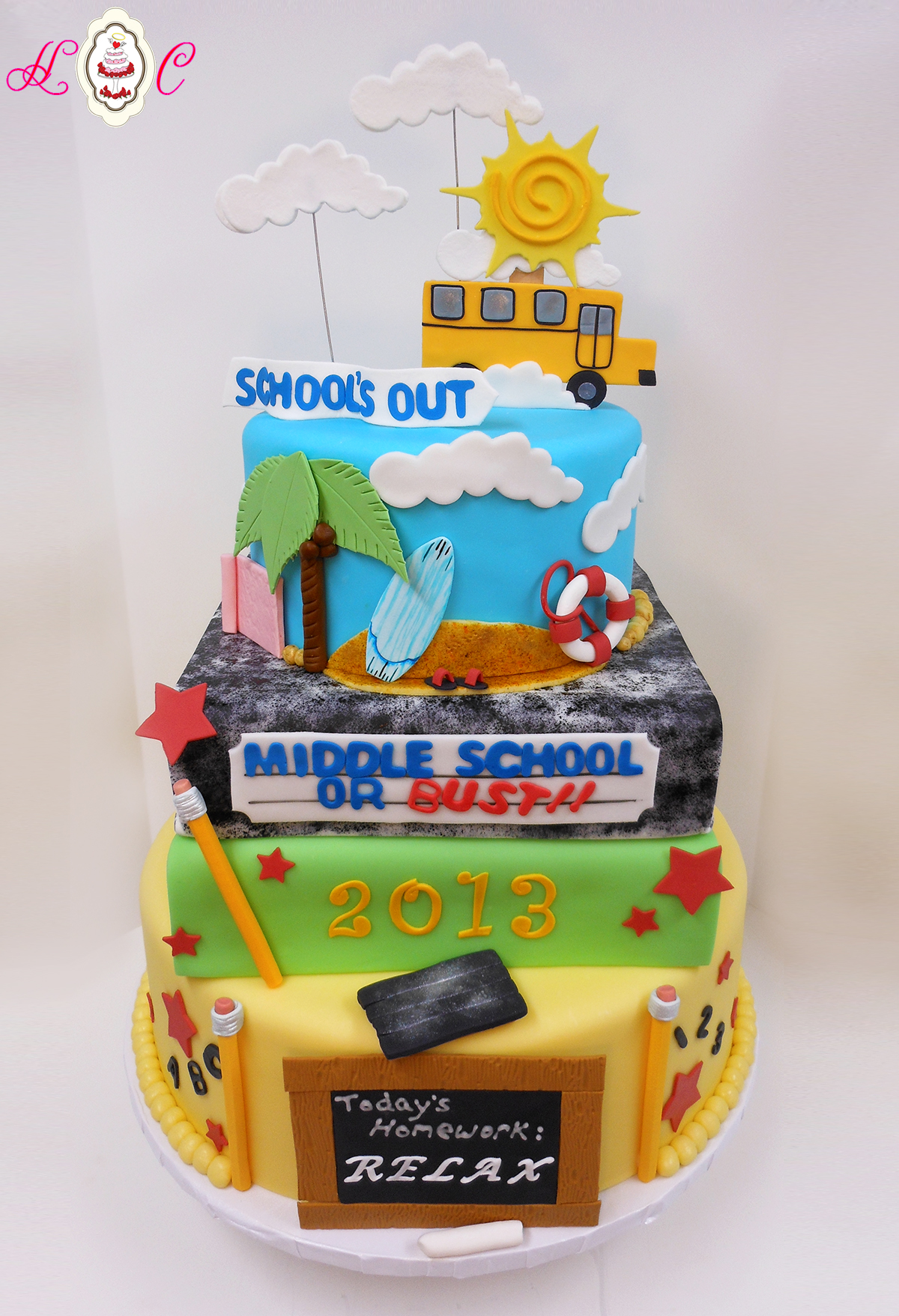 Elementary School Graduation Cake