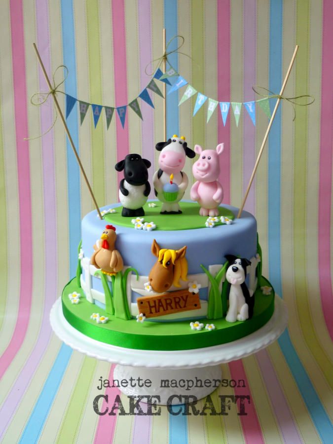 12 farm animal themed