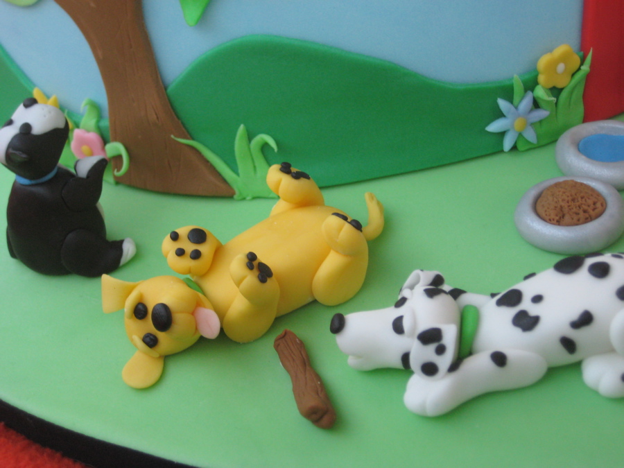 Fondant Dog Cake